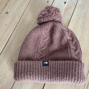 The North Face Knit fleece lined Beanie Marron Purple